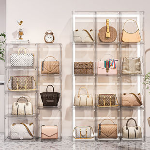 盲盒收纳展示架泡泡压克力玛特盒模型Figure框积木娃娃透明盒子柜