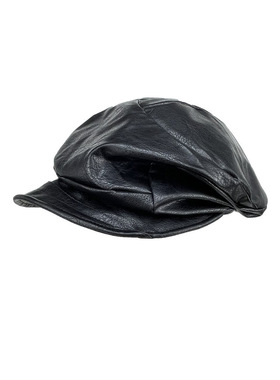 美式复古贝雷帽褶皱感设计黑色咖色小众大头围帽子【散装素质SZ】