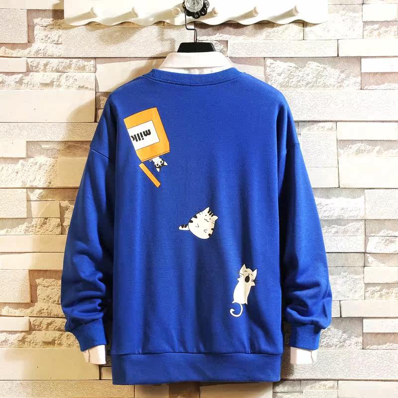 男士长袖T恤2019春季新款休闲运动卫衣潮流宽松棒球服韩版上衣服|msdalam kategori Pakaian Lelaki, baju-T - dari Buy2taobao.com untuk memberikan perkhidmatan ejen Taobao profesional membeli