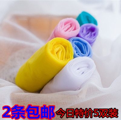 （5双装）糖果色彩色防勾丝超薄款女丝袜性感黑丝连裤袜防晒丝袜