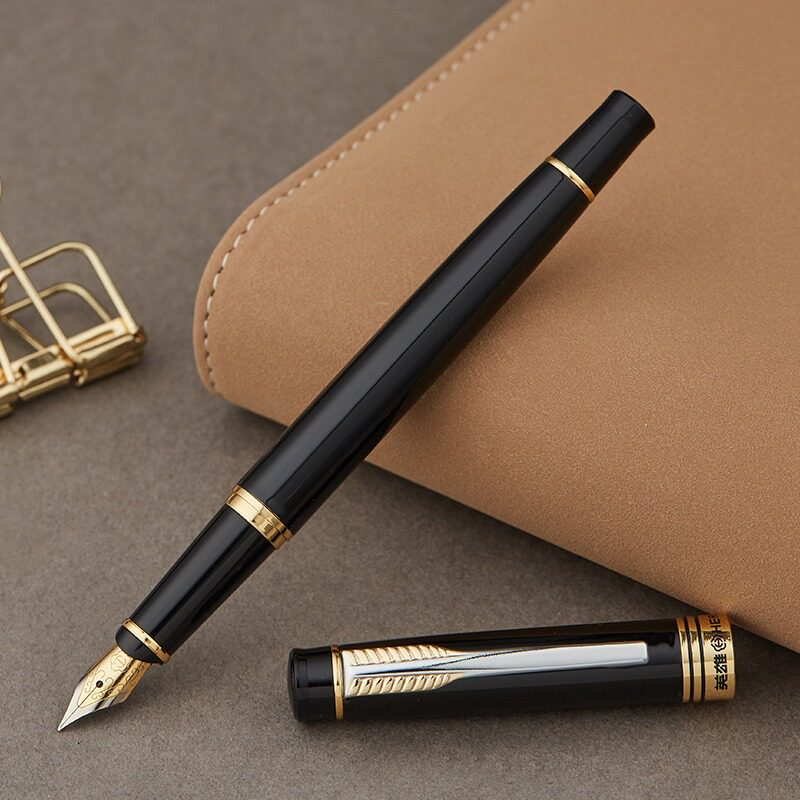 办公书写练字书法笔铱金笔墨水钢笔男女孩学生练字定制logo免费刻字