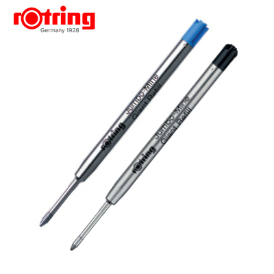 德国Rotring红环圆珠笔芯1.0mm巨无霸原子笔替换芯蓝色黑色通用金