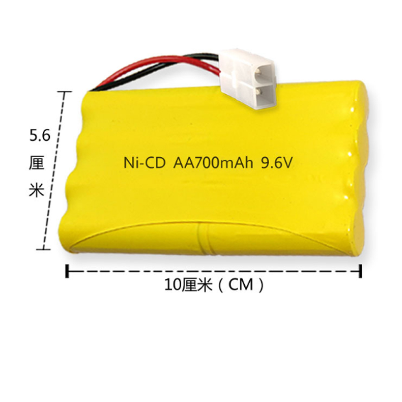 9.6V 700mAh镍镉充电电池组5号AA适用于2878遥控船遥控车