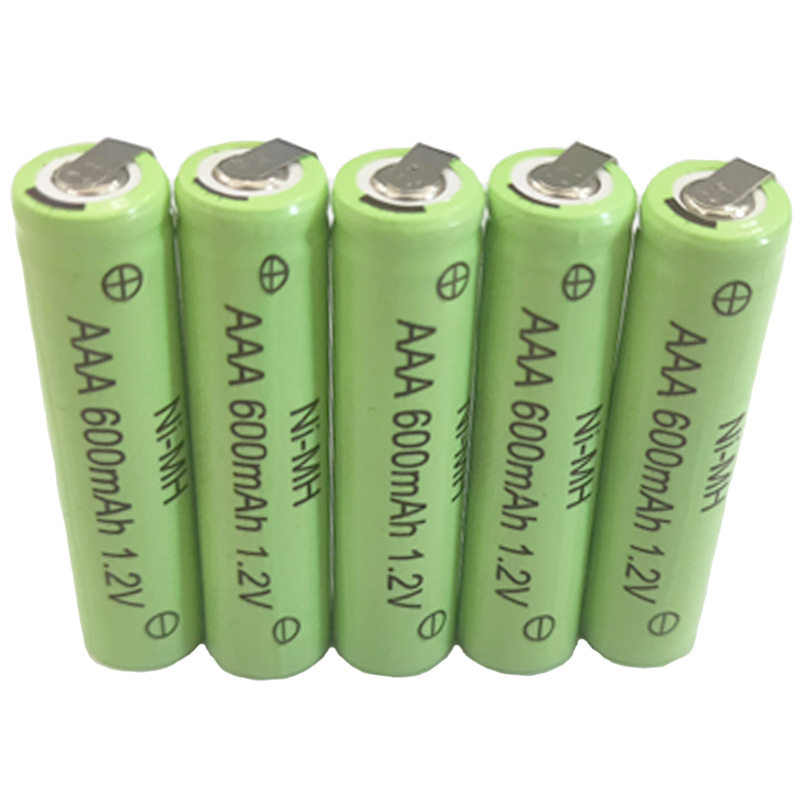 镍氢7号600容量带焊抓充电电池用于电动牙刷剃须刀理发器等电器