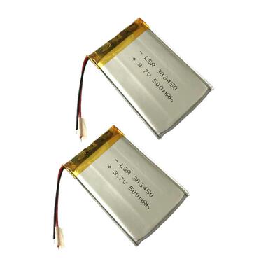 工厂供应303450聚合物锂电池500MAH3.7V行车记录仪智能穿戴等数码