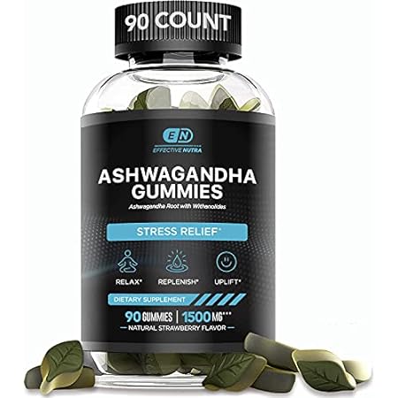 EFFECTIVE NUTRA Ashwagandha Gummies 1500mg- Stress Relie