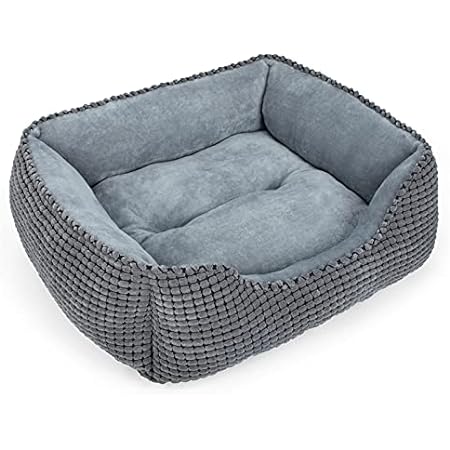 MIXJOY Dog Bed for Large Medium Small Dogs， Rectangle Was