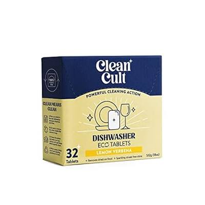 Cleancult Dishwasher Pods， Lemon Verbena， 32 Pods - 100%