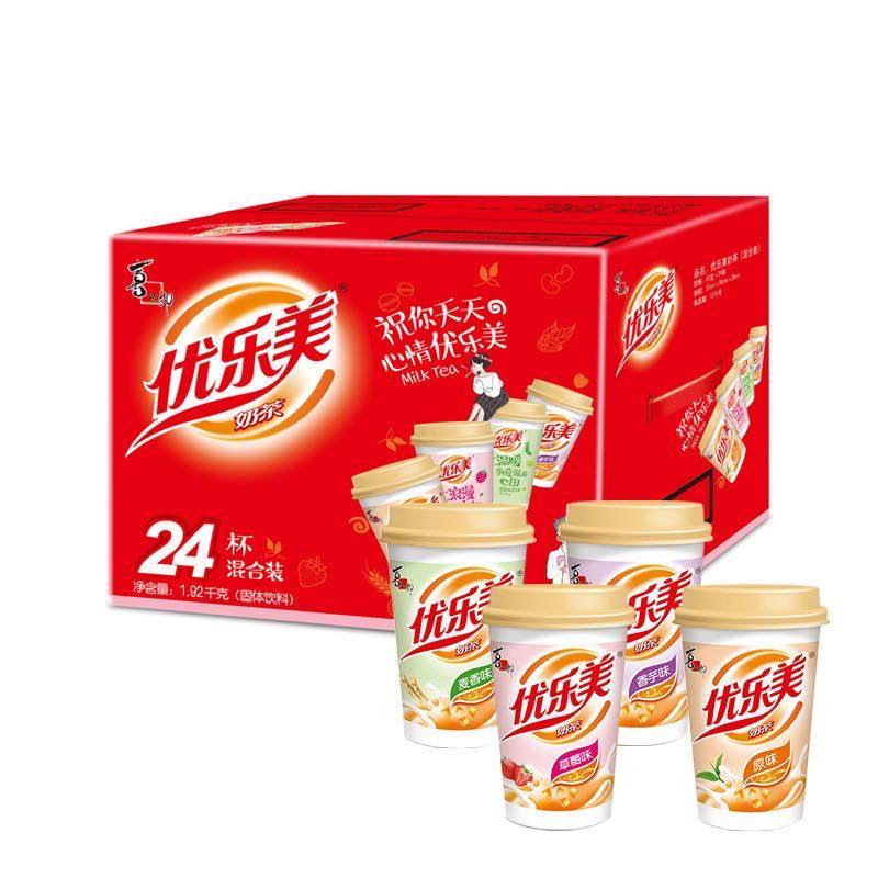 喜之郎优乐美80g杯装椰果粒奶茶15杯 24杯 30杯麦香 草莓原味香芋,咖啡/麦片/冲饮,杯装奶茶,淘宝优惠券,粉丝福利购,淘宝优惠卷