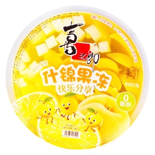 喜之郎2kg超大果肉果冻4斤分享装巨无霸什锦果冻网红巨型童年零食