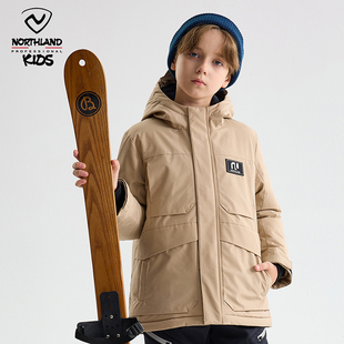 诺诗兰儿童羽绒服男童加厚冬季新款GORETEX鹅绒服中大童加厚外套