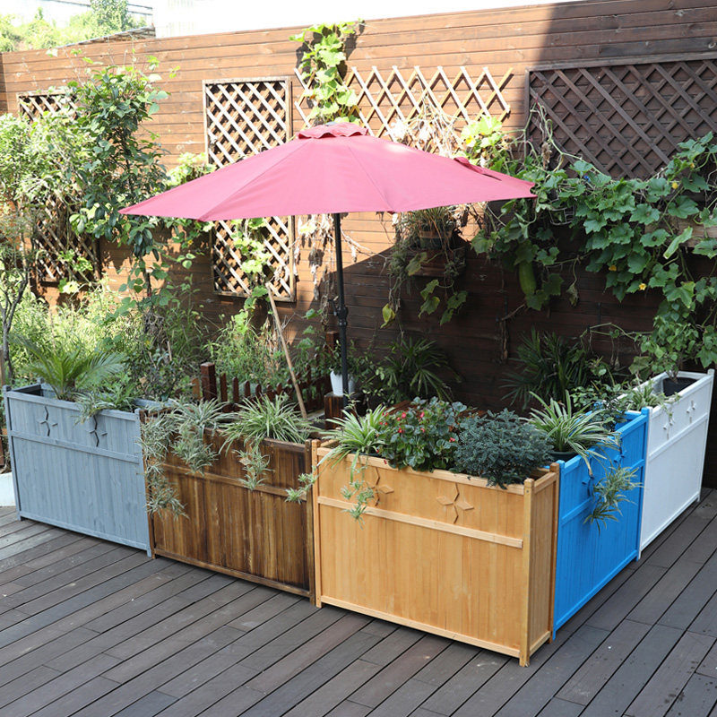 商场围栏花箱室外花坛种植箱外摆木质花盆户外防腐木花架围挡花槽,商业/办公家具,花坛/花箱,淘宝优惠券,粉丝福利购,淘宝优惠卷