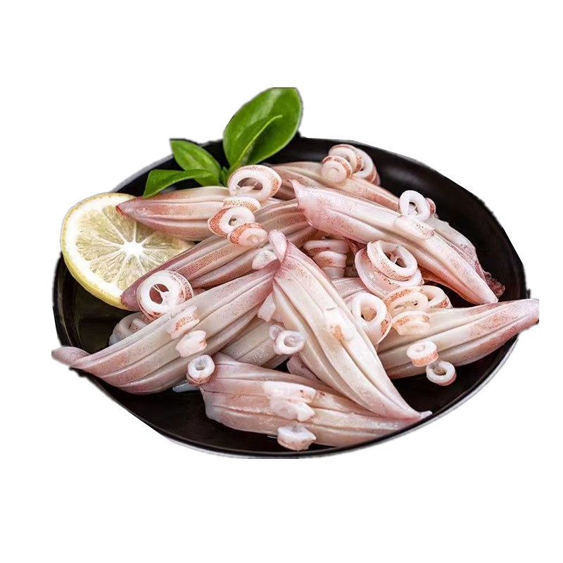 鱿鱼花牛角花冷冻海鲜水产鱿鱼尾花火锅食材半成品顺丰包邮