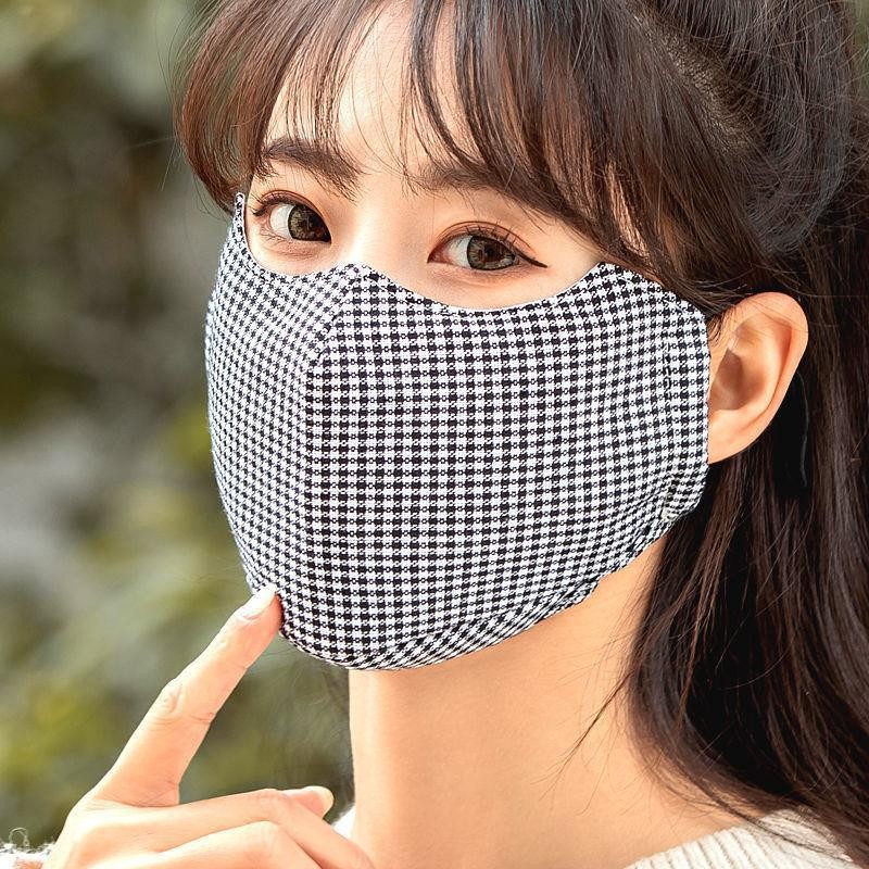 冬天纯棉布料100全棉口罩冬季戴眼镜防雾的不起雾防风防寒保暖