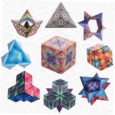 3D Changeable Magnetic Magic Cube For Kids Puzzle Cube Toys
