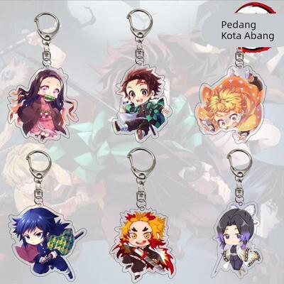 Anime Demon Slayer Keychain Acrylic Kimetsu no Yaiba Blade o
