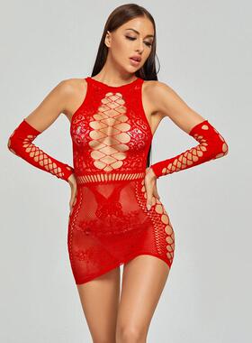 Sexy temptation bag hip dress mid-sleeve suit short skirt