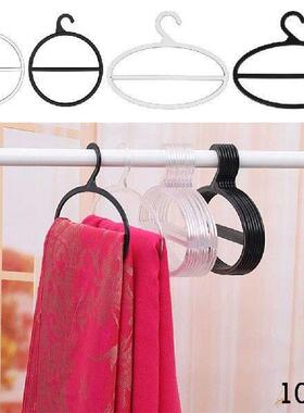 10PCS Portable Plastic Closet Organizer Circle Shape Scarf