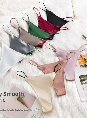 Women Cotton G-String Thong Panties Strings Underwear 内裤