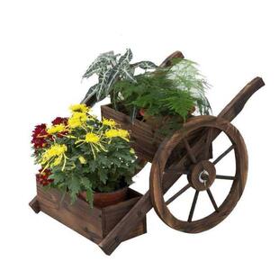 Carbonized anti-corrosion wooden float size float gardening