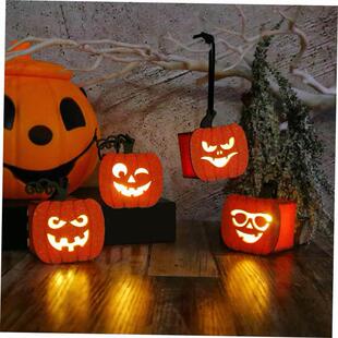 Nightlight Halloween Prop Handheld Children Pumpkin Lantern