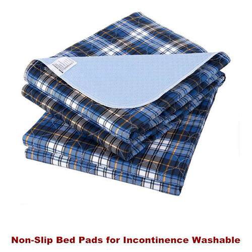 Washable Bed Pads Non-Slip Incontinence Reusable Underpads