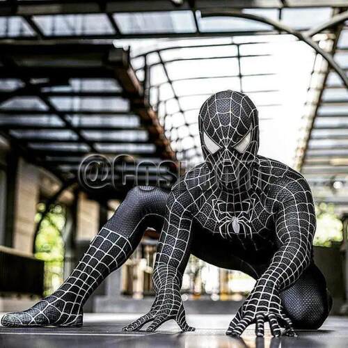Tobey Maguire Spiderman Costume Black/Red Raimi Spider Man C