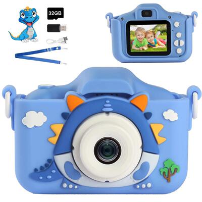Children Camera Cartoon Toys 1080P HD Digital Camera for Boy