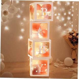 Baby Shower Box Custom Wedding Letter Birthday Balloon Name