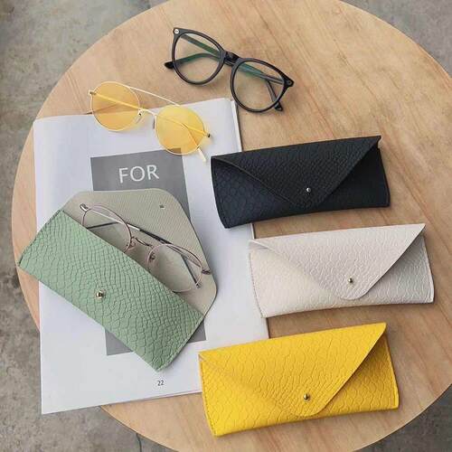 Glasses Case Soft PU Leather Eye Glasses Box Reading Glasses