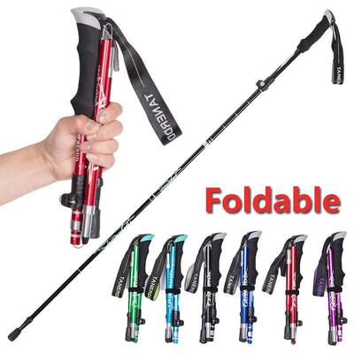 Trekking Stick 5-Section Telescopic Folding Trekking Poles O