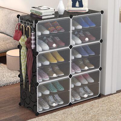 Dust proof shoe rack simple combination shoe storage cabinet