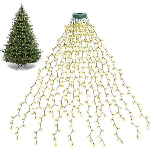 1.5M/2M/LED Ring Christmas Tree Tops Lights Decoration Tree