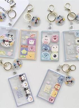 key Mouse Keychain School Bag Charm Toy Story Id Card Holder