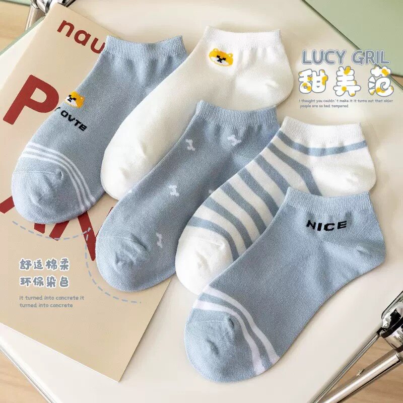 新疆包邮袜子女短袜春夏季薄款浅口船袜吸汗透气学生运动ins潮