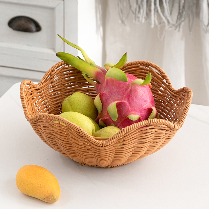 仿藤水果篮手工编织篮