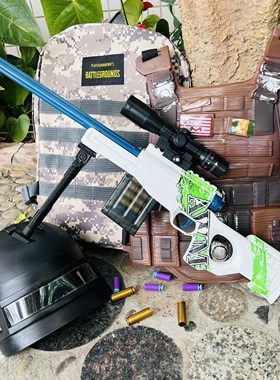 awm绝地求生软弹枪98k儿童玩具m416男孩AK47吃鸡全套装备