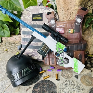 awm绝地求生软弹枪98k儿童玩具m416男孩AK47吃鸡全套装备