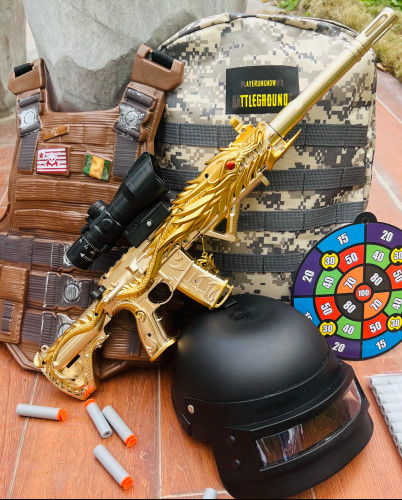 M416儿童玩具枪男孩大号软弹枪五爪金龙6-8-10岁以上全套儿童礼物