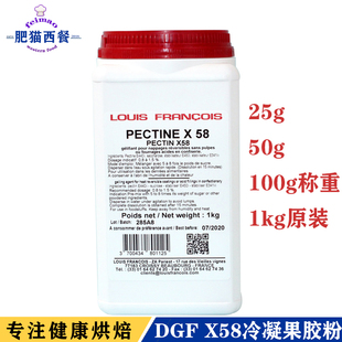 果胶粉 法国进口迪吉福 X58冷凝果胶50g 1kg 烘焙 食品添加剂