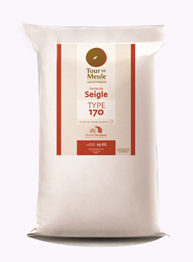 法国进口伯爵Bourgeois石磨T170黑麦粉细粉面包粉欧包1kg分装