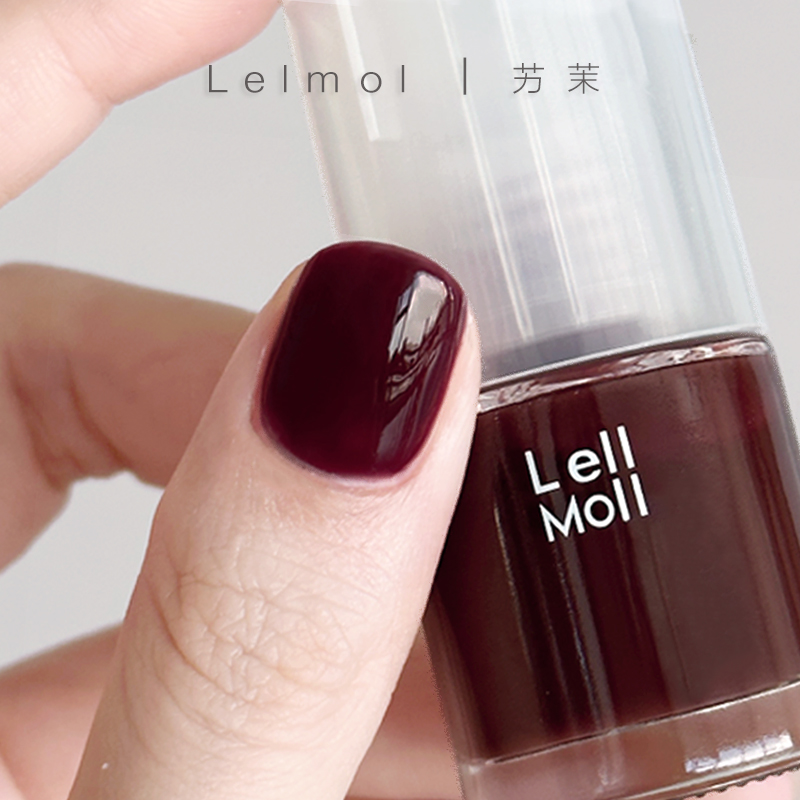 Lelmol水性无味指甲油免烤不易掉