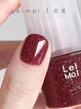 2025新款Lelmol指甲油红色秋冬显白水性无味免烤持久不可剥女新年