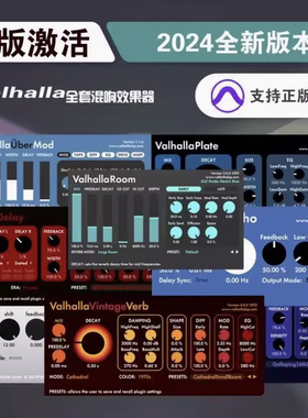 正版特价Valhalla瓦哈拉 Delay Plate Room 混响延迟效果器套装