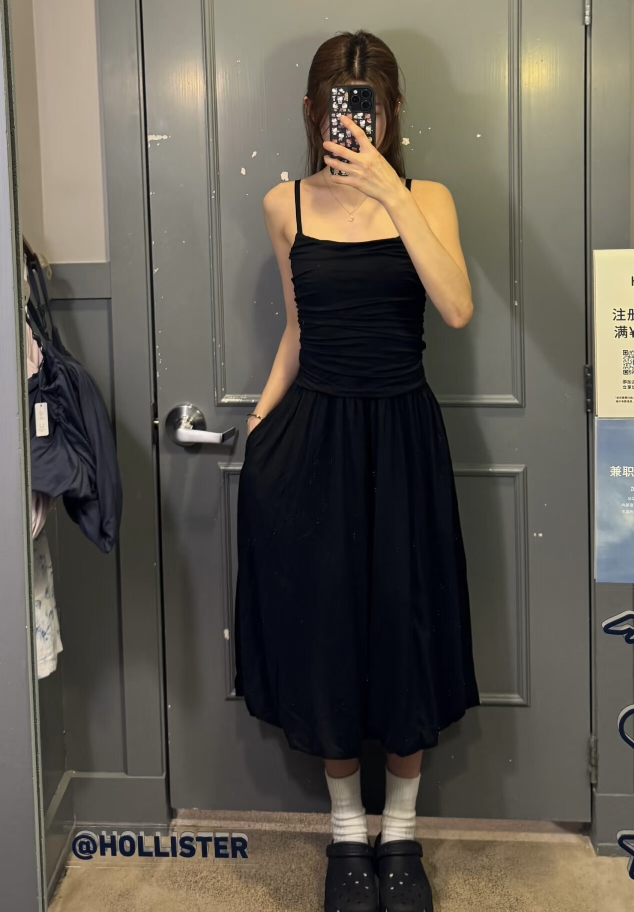 小海鸥美式复古连衣裙女夏季新款收腰显瘦长款裙子