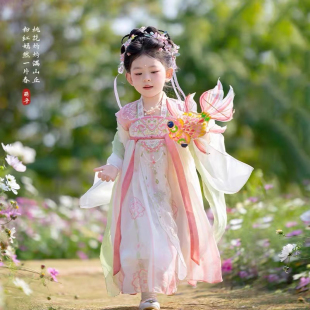 女童汉服襦裙古风超仙中国风连衣裙春夏新款国风公主裙演出服六一