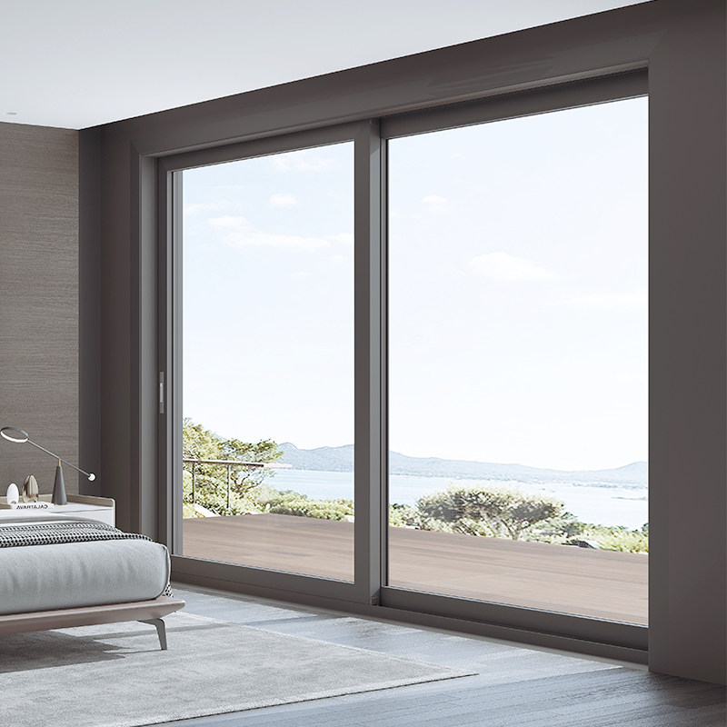 新豪轩v105阳台重型推拉门厨房铝合金移门二三轨提升门现代简约款