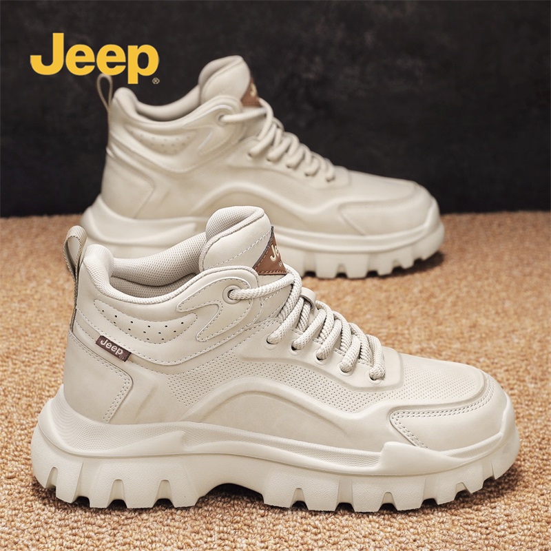 jeep增高工装靴户外休闲马丁靴