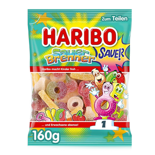 酸味合集Haribo哈瑞宝酸味混合软糖什锦酸砂味多款造型樱桃水果糖