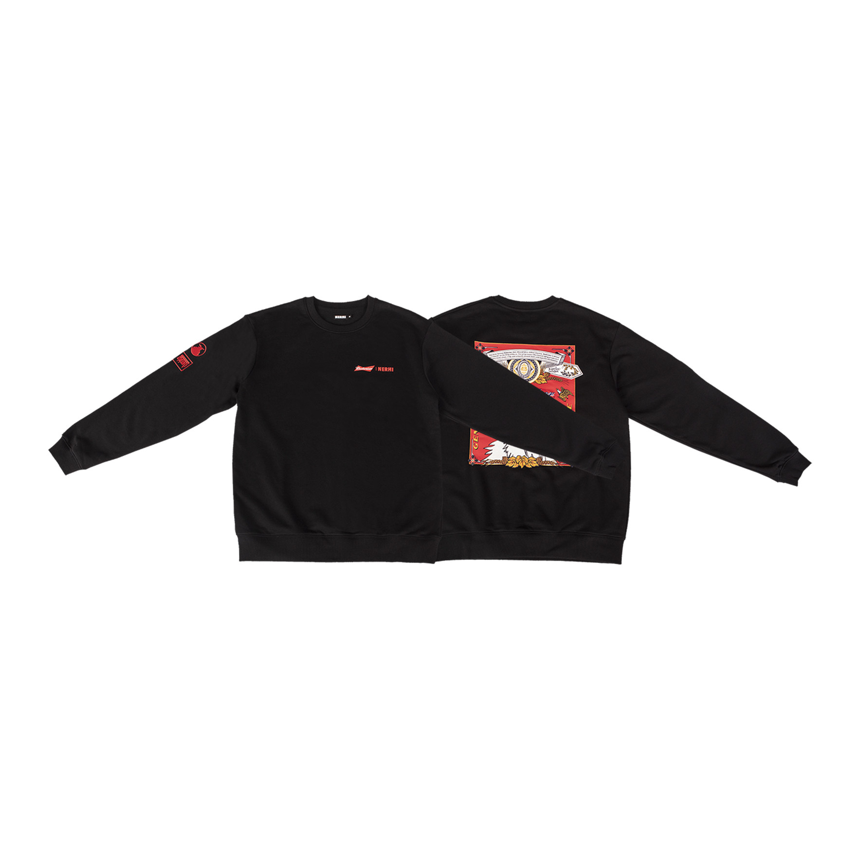 圣山服饰 原创设计百威联名款圆领长袖衫